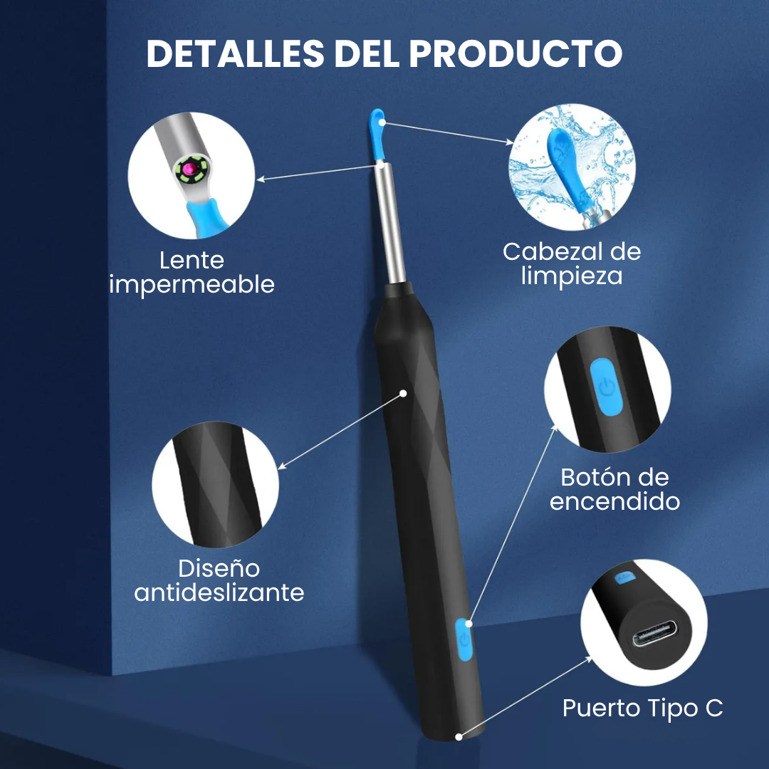 EarVision Pro | Ve lo que nadie ve — limpia con precisión, cuida con inteligencia