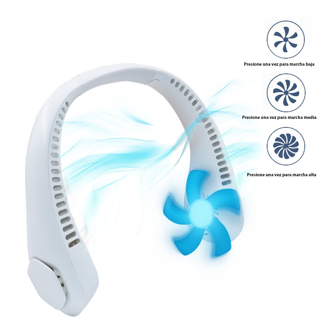 Arctic Breeze Neck Fan | Frescura 360° total y sin manos
