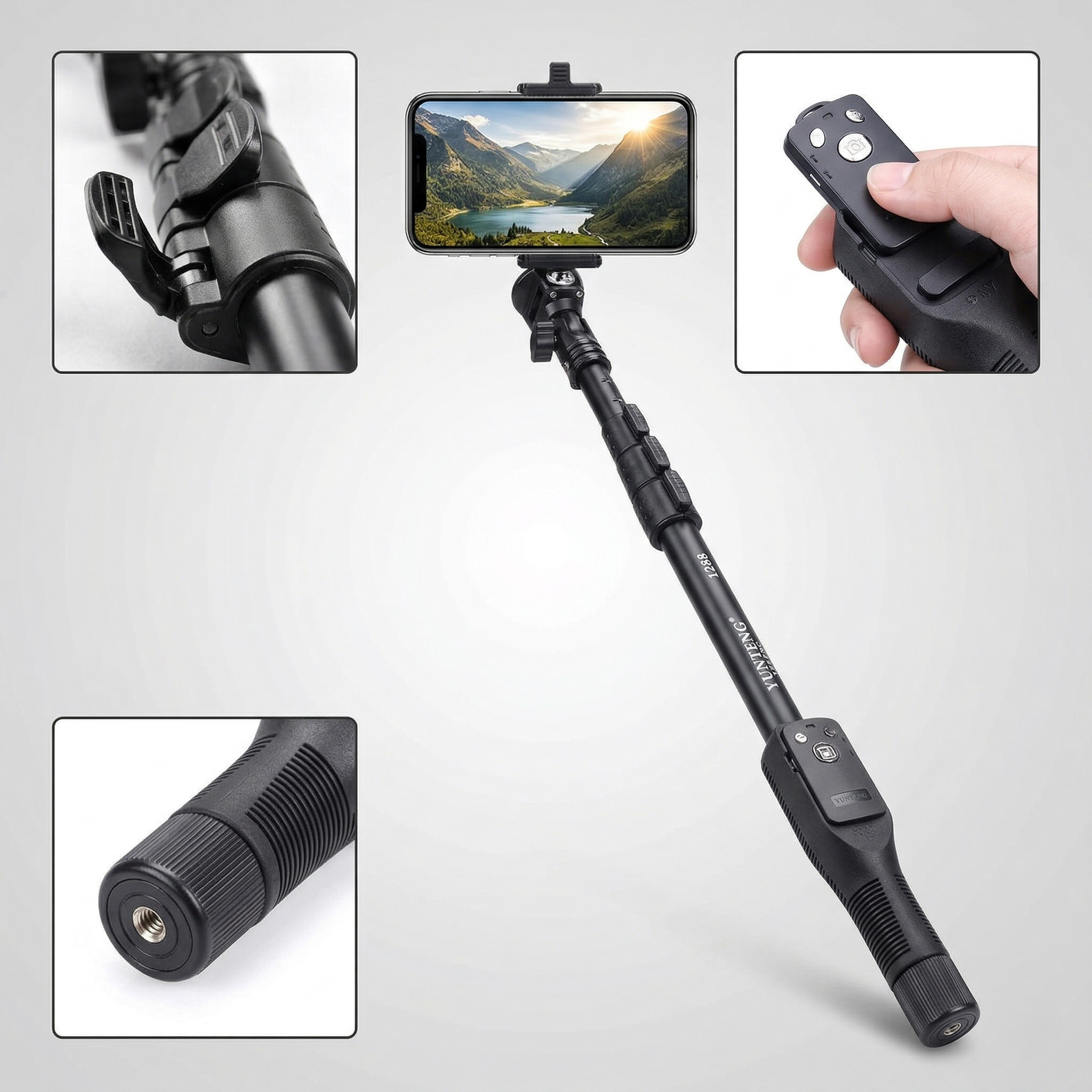 Yunteng YT-1288 Selfie Stick & Monopod con Control Bluetooth (Premium)