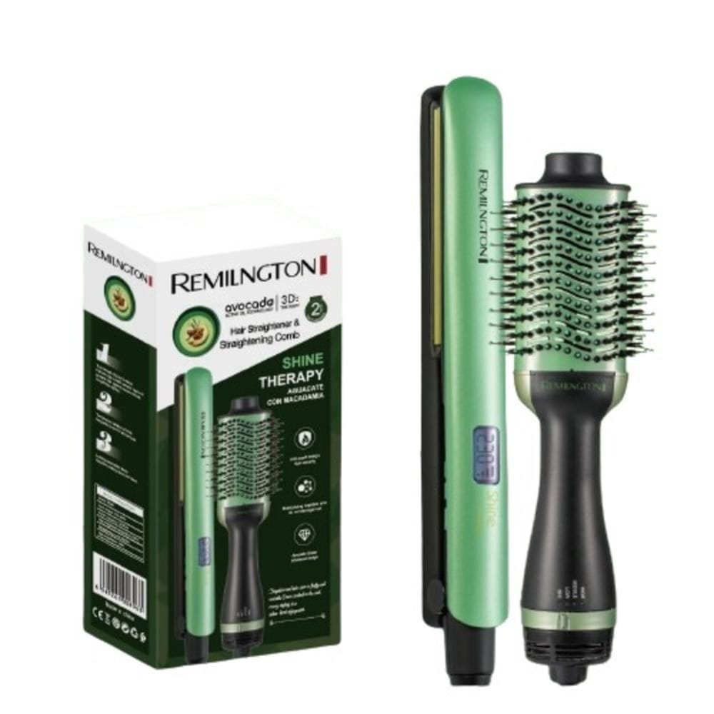 Combo Cepillo y Plancha aguacate