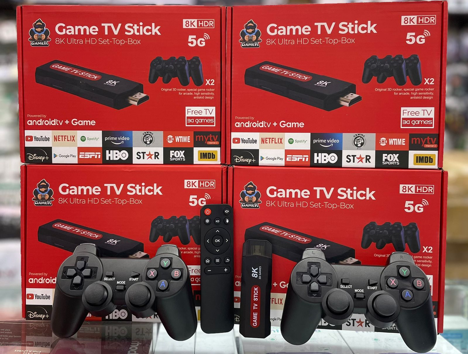 Game TV Stick 8k +20mil juegos control inalambrico